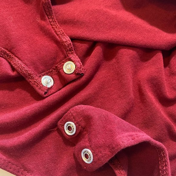 Heart & Hips Half Sleeve Bodysuit in Red - Picture 4 of 10